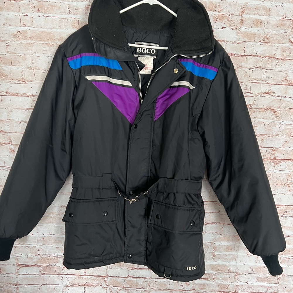 Vintage Edco 80's/90's ski snowmobile Motorsports jacket men's size M, women szL